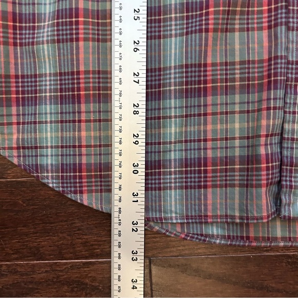 Ralph Lauren Classic Fit Long Sleeve Button Down Plaid Shirt - Picture 9 of 9